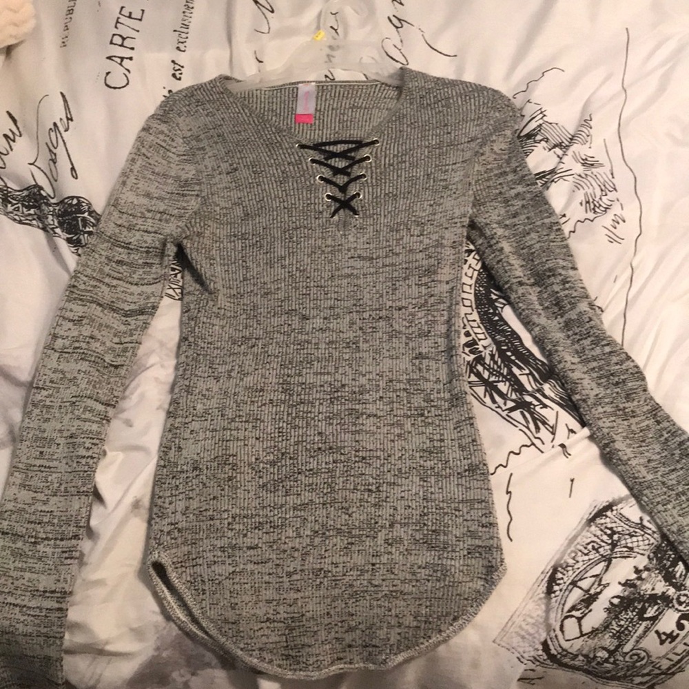 Lace up shirt